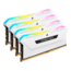 32GB (4 x 8GB) VENGEANCE® RGB Pro SL DDR4 3600MHz, CL18, White, RGB LED, DIMM Memory