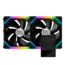 UNI FAN SL140 Black 2 x 140mm, w/ Controller, 1500 RPM, 70.5 CFM, 30 dBA, Cooling Fans