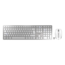 DW 9000 SLIM, Wireless/Bluetooth, Silver/White, Membrane Slim Keyboard & Mouse