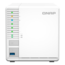TS-364-4G, 3-bay NAS Server, Intel® Celeron® N5105/N5095 4-core 2.9GHz processor, 16GB DDR4 RAM (4GB pre-installed), SATA 6Gb/s, 2.5GbLAN, USB 3.2 Gen 1, 65W PSU