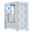 iCUE 4000D RGB Airflow QL Tempered Glass, No PSU, ATX, White, Mid Tower Case