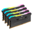 128GB (4 x 32GB) VENGEANCE® RGB Pro DDR4 3200MHz, CL16, Black, RGB LED, DIMM Memory