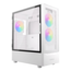 NX410 W Tempered Glass, No PSU, ATX, White Mid Tower Case