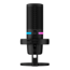 HyperX DuoCast, Tap-to-Mute Sensor, Shock Mount, USB, Black, RGB Lighting, Gaming Microphone