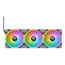 SWAFAN EX12 RGB PC 3 x 120mm, w/ Controller, RGB LEDs, 2000 RPM, 57.11 CFM, 32.5 dBA, Cooling Fans
