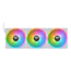 SWAFAN EX12 RGB PC White 3 x 120mm, w/ Controller, RGB LEDs, 2000 RPM, 57.11 CFM, 32.5 dBA, Cooling Fans