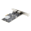 PR22GI-NETWORK-CARD, 2.5 Gbps, 2xRJ45, PCIe Network Adapter