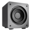 S6-GRY, Wired, Grey, 1.0 Subwoofer