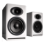 P4-WHT, Wired, Hi-Gloss Piano White, 2.0 Channel Bookshelf Speakers