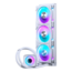 Glacier One 360D30 X2, White, 360mm Radiator, Liquid Cooling System
