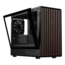 DIY-mATX06-Wood, Tempered Glass, No PSU, microATX, Black, Mini Tower Case