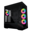 Vector V100R, Tempered Glass, No PSU, E-ATX, Black, Mid Tower Case