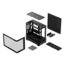 Prime AP202, Tempered Glass, No PSU, micro-ATX, Black, Mid Tower Case