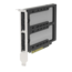 ExpressSlot Elite MB842M5P-B, 2 Bay Removable M.2 NVMe SSD to PCIe 5.0 x8 Mobile Rack Enclosure /Adapter for PCIe Expansion Slot