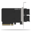 ExpressSlot Core MB312M4P-B, 2 Bay Removable M.2 NVMe SSD to PCIe 4.0 x8 Mobile Rack Adapter Card for PCIe Expansion Slot