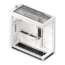 HS 420, Tempered Glass, No PSU, E-ATX, White, Mid Tower Case