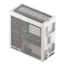 HS 420 VGPU, Tempered Glass, No PSU, E-ATX, White, Mid Tower Case
