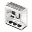 HS 420 VGPU, Tempered Glass, No PSU, E-ATX, White, Mid Tower Case