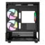 View 170 WS ARGB, Tempered Glass, No PSU, microATX, Black, Mini Tower Case