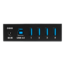 KWI-TPHUB04, Mountable Metal Industrial 4-Port USB 3.0 Hub