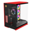Y50 RGB, Tempered Glass, No PSU, E-ATX, Black Cherry, Mid Tower Case