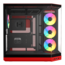 Y50 RGB, Tempered Glass, No PSU, E-ATX, Black Cherry, Mid Tower Case