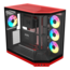 Y50 RGB, Tempered Glass, No PSU, E-ATX, Black Cherry, Mid Tower Case