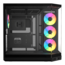 Y50 RGB, Tempered Glass, No PSU, E-ATX, Pitch Black, Mid Tower Case