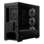 ATHENA E5M, Tempered Glass, No PSU, microATX, Black, Mid Tower Case