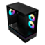 ATLAS M5, Tempered Glass, No PSU, ATX, Black, Mid Tower Case