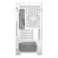 AURA GC15M WH ARGB, Tempered Glass, No PSU, microATX, White, Mid Tower Case