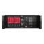 D Storm D407P-DE6RD, Red HDD Handle, 3x 5.25&quot;, 2x 3.5&quot; Drive Bays, 6x 3.5&quot; Hotswap Bays, No PSU, ATX, Black/Red, 4U Chassis