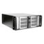 D Storm D-400-6-SILVER, Red Bezel, 6x 5.25&quot;, 4x 3.5&quot; Drive Bays, No PSU, ATX, Black/Silver, 4U Chassis