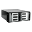 D Storm D-400SE-SL, Silver Bezel, 4x 5.25&quot;, 3x 3.5&quot; Drive Bays, No PSU, ATX, Black/Silver, 4U Chassis