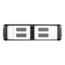 D Storm D-300LSE-SL, Silver Bezel, 4x 5.25&quot;, 3x 3.5&quot; Drive Bays, No PSU, E-ATX, Black/Silver, 3U Chassis