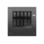 S-35-DE5BK, Black HDD Handle, 5x 3.5&quot; Hotswap Bays, 1x 2.5&quot; Drive Bay, No PSU, Mini-ITX, Black, Storage Mini Tower