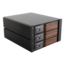 Trayless 2x 5.25&quot; to 3x 3.5&quot; SAS SATA 6 Gbps HDD Hot-swap Rack with Wood Look Bezel