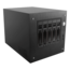 S-35-B5BK, Black HDD Handle, 5x 3.5&quot; Hotswap Bays, 1x 2.5&quot; Drive Bay, No PSU, Mini-ITX, Black, Storage Mini Tower