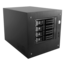 S-35-DE4BK, Black HDD Handle, 4x 3.5&quot; Hotswap Bays, 1x 2.5&quot; Drive Bay, No PSU, Mini-ITX, Black, Storage Mini Tower