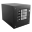 S-35-DE4SL, Silver HDD Handle, 4x 3.5&quot; Hotswap Bays, 1x 2.5&quot; Drive Bay, No PSU, Mini-ITX, Black/Silver, Storage Mini Tower