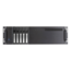 D-350HB-T-SILVER, Silver HDD Handle, 1x Slim 5.25&quot;, 3x 3.5&quot;, 5x 3.5&quot; Hotswap Bays, No PSU, ATX, Black/Silver, 3U Chassis