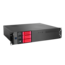 D-230HN-T-RED, Red HDD Handle, 1x Slim 5.25&quot;, 3x 3.5&quot; Hotswap Bays, No PSU, microATX, Black, 2U Chassis