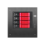 S-35-DE4RD, Red HDD Handle, 4x 3.5&quot; Hotswap Bays, 1x 2.5&quot; Drive Bay, No PSU, Mini-ITX, Black/Red, Storage Mini Tower