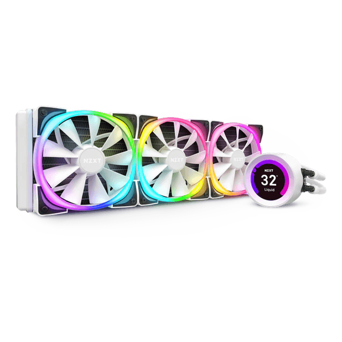 NZXT Kraken Z73 RGB White 360mm Radiator Liquid Cooling System AVADirect