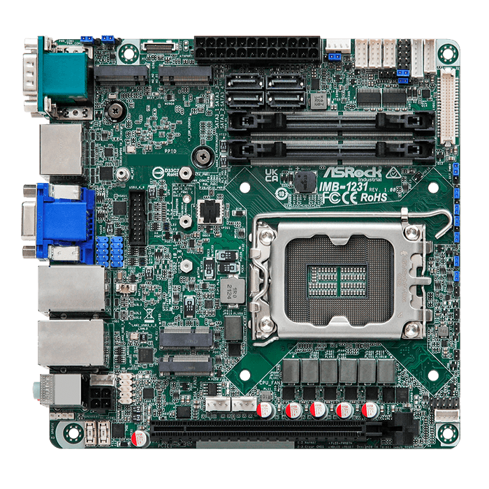 ASRock IMB-1231, Intel® Q670, Mini-ITX Industrial Motherboard | AVADirect