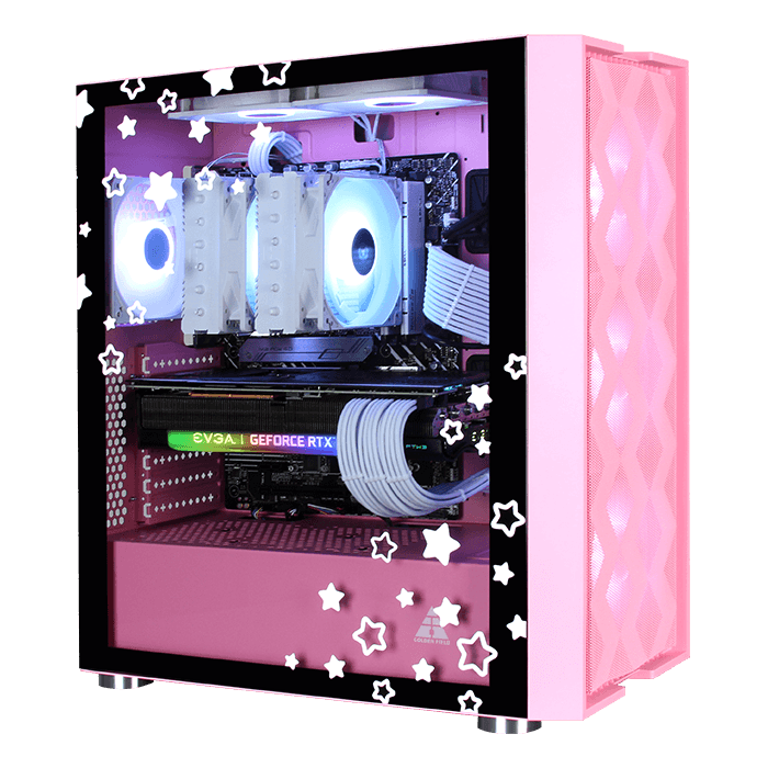 custom pink gaming pc