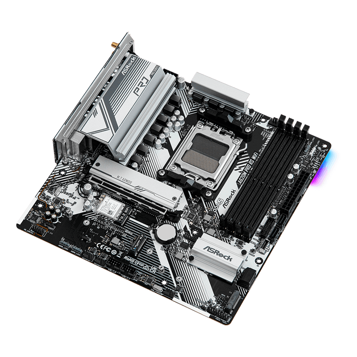 ASRock A620M Pro RS WiFi microATX Motherboard | AVADirect