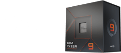 AMD Ryzen 7000 logo and AMD Ryzen 9 Box