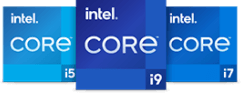Intel i5, i7 and i9 Processors