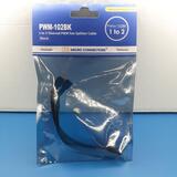 N/A - 1 to 2 Sleeved PWM Fan Splitter Cable (Black)